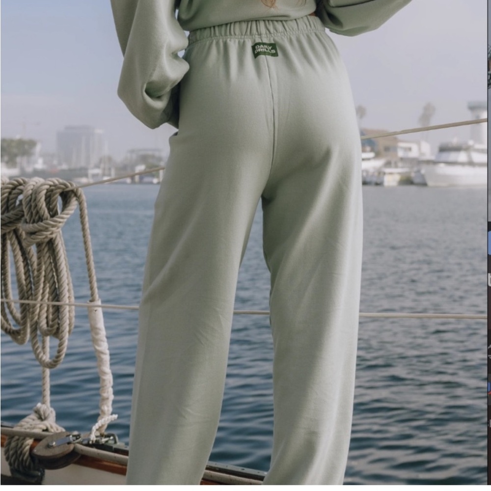 Daily Drills Sage Green Track Pants